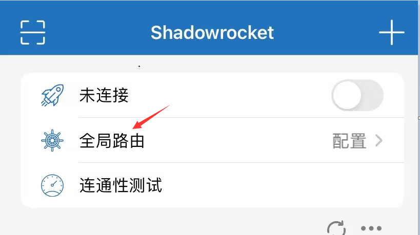 万安科技 iOS SOCKS5 教程 - 步骤5: 点击全局路由